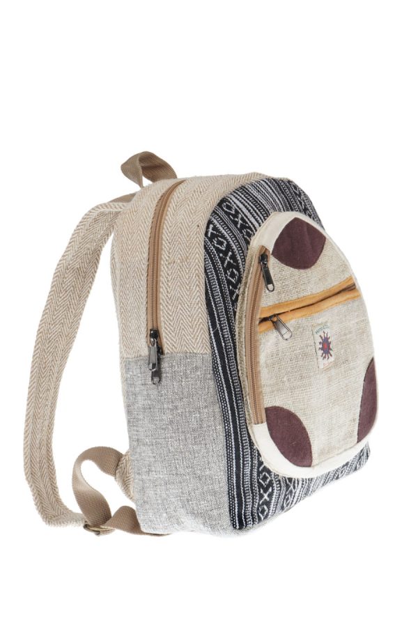 hemp - cotton  mini backpack - drop style