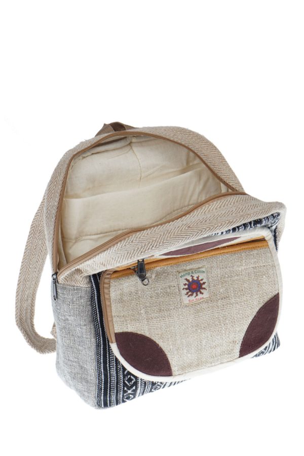 hemp - cotton  mini backpack - drop style