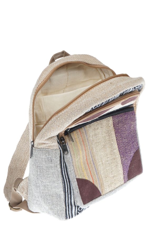 hemp-cotton mini backpack - classic