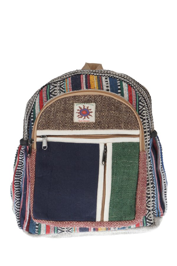 hemp-cotton - mini - backpack - multi pocket