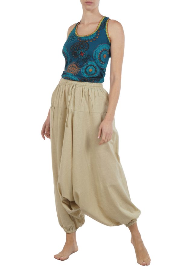 meditation harem pants-ecru