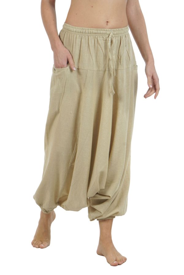 meditation harem pants-ecru