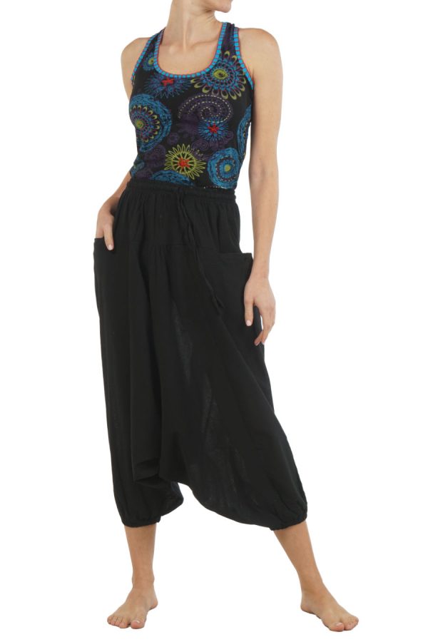 meditation harem pants - blackmeditation harem pants - black