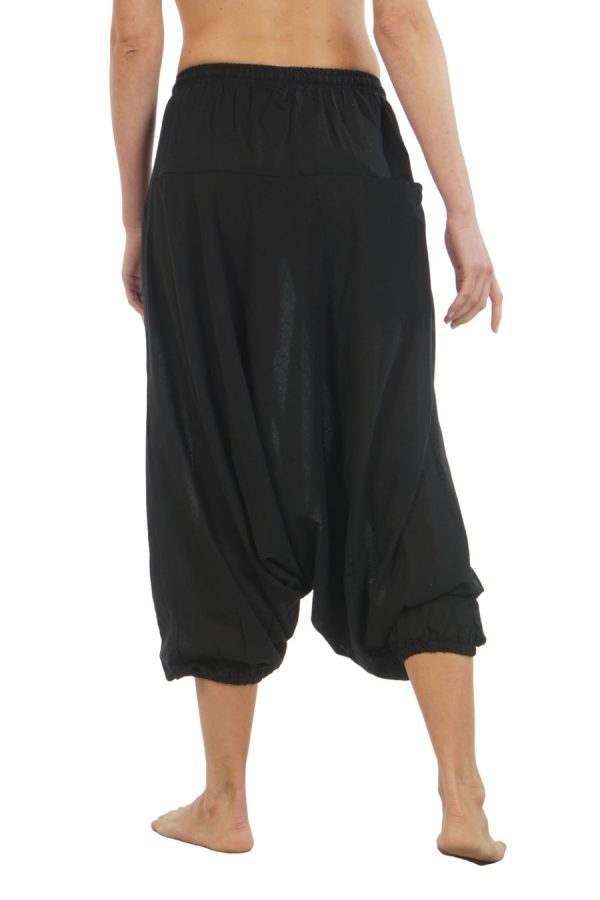 meditation harem pants - black