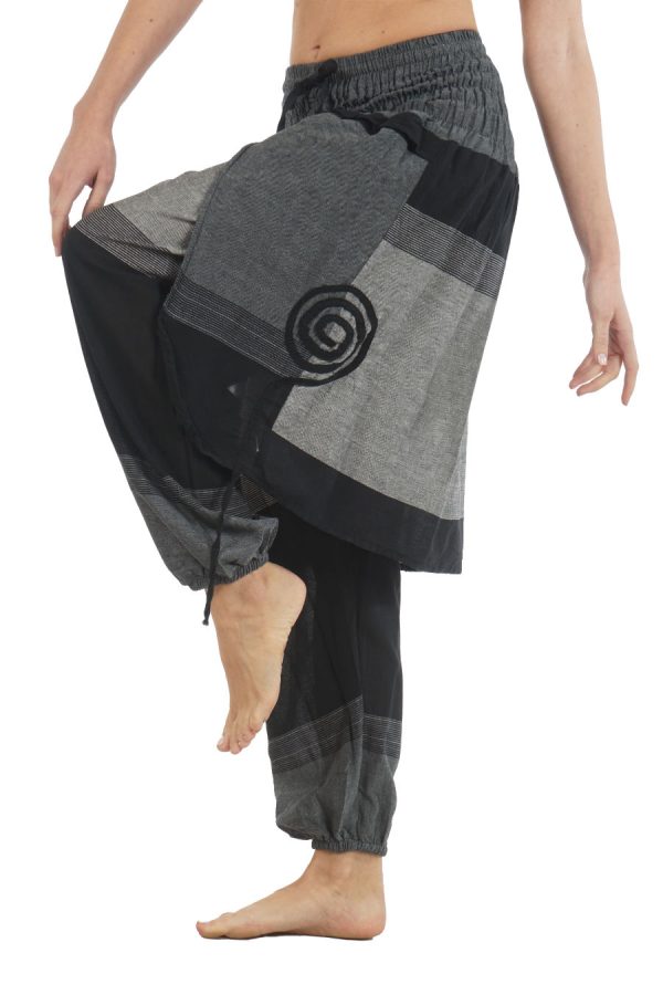 oriental-pants grey-black