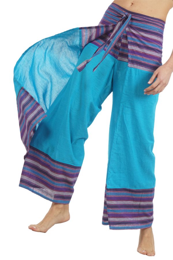 THAI PANTS - turquoise