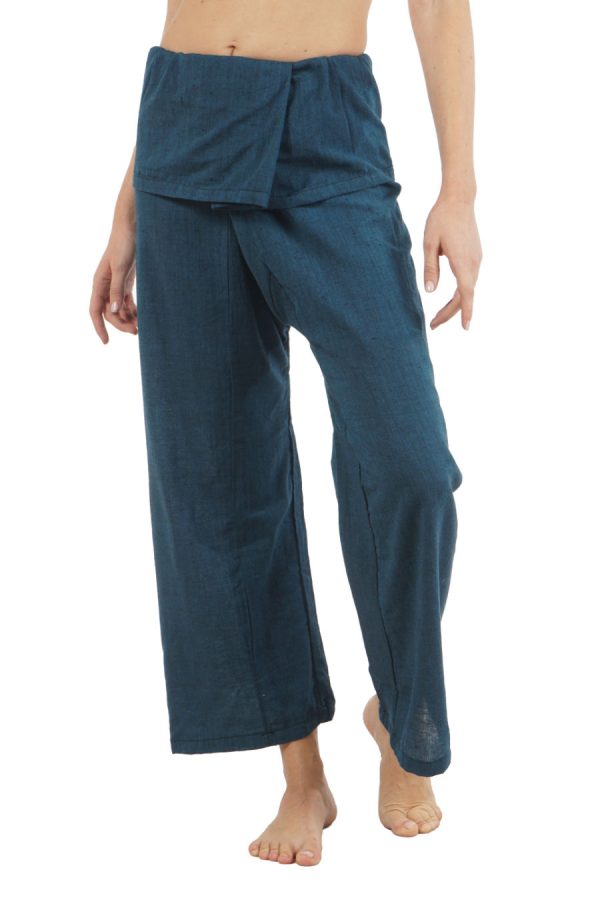 FISHERMAN PANTS - πετρόλ