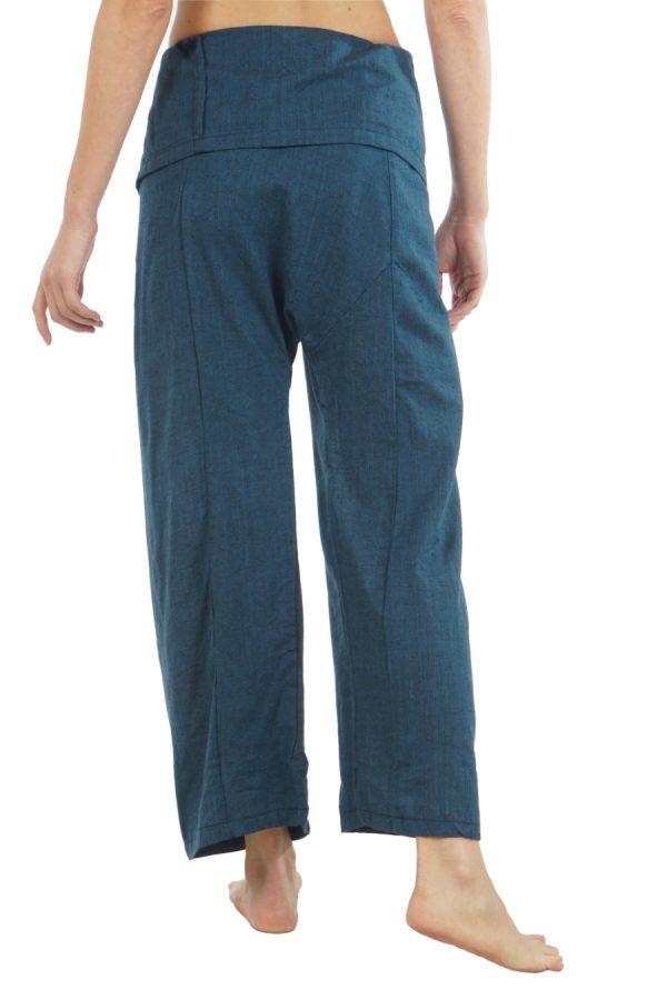 FISHERMAN PANTS - πετρόλ