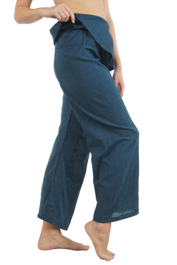 FISHERMAN PANTS - πετρόλ