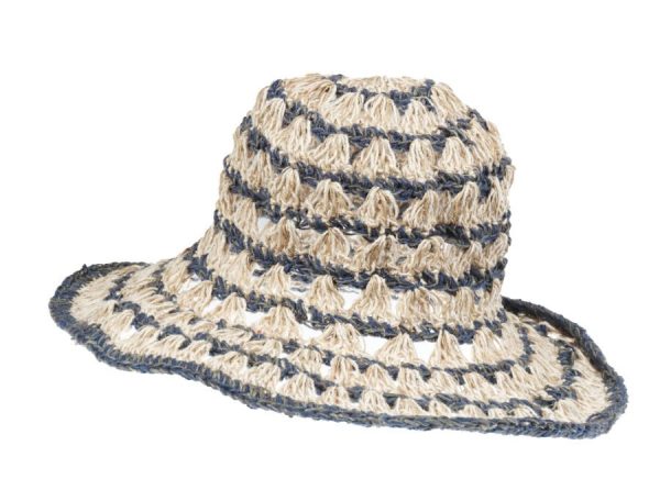 hemp  - cotton - hat - αραιή πλέξη - a