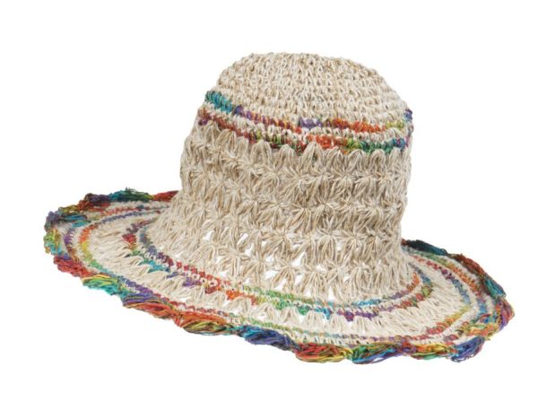 hemp  - cotton - hat - αραιή πλέξη - a