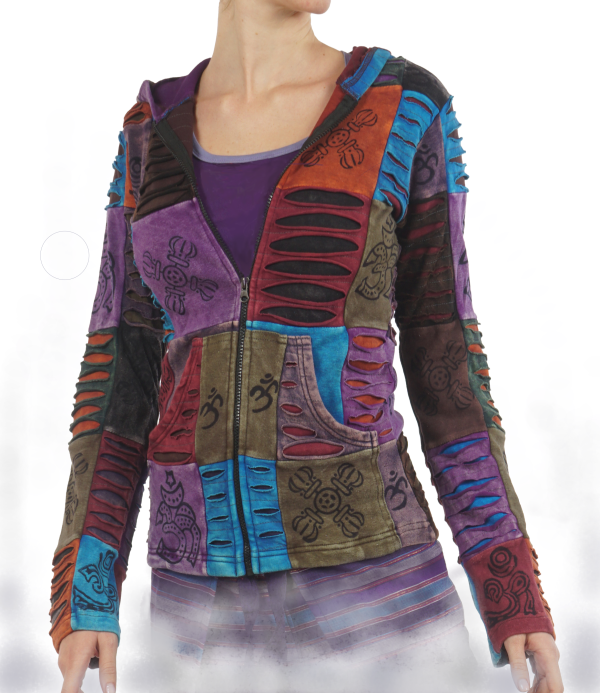 cotton - patchwork - jacket