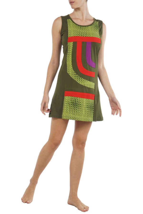 mini dress - funky - green