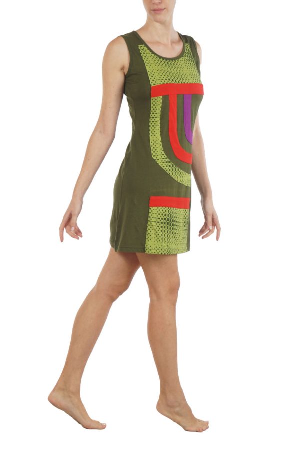 mini dress - funky - green