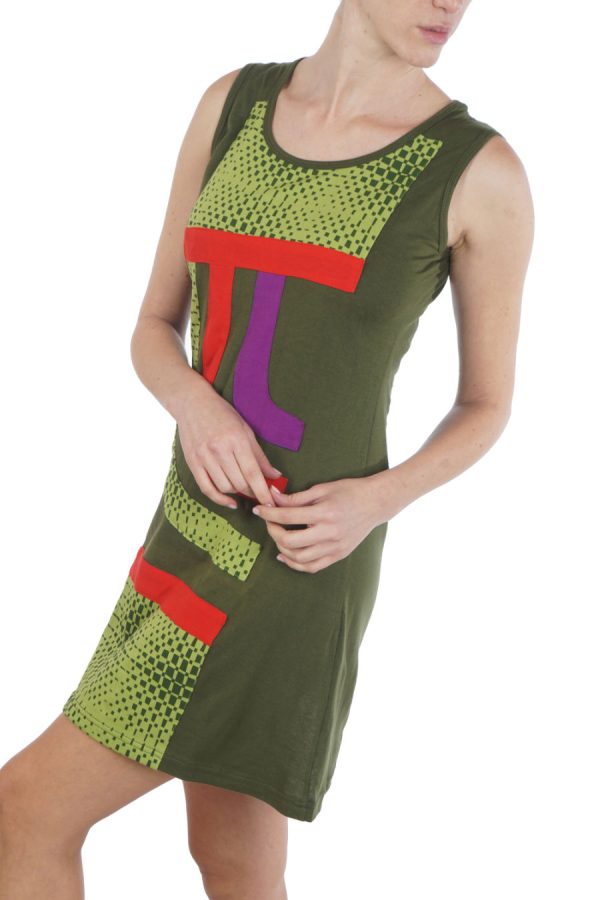 mini dress - funky - green