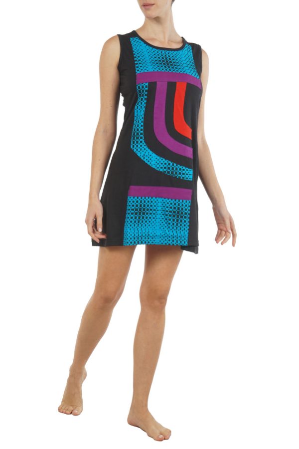 mini dress- funky - black