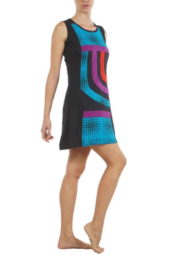 mini dress- funky - black