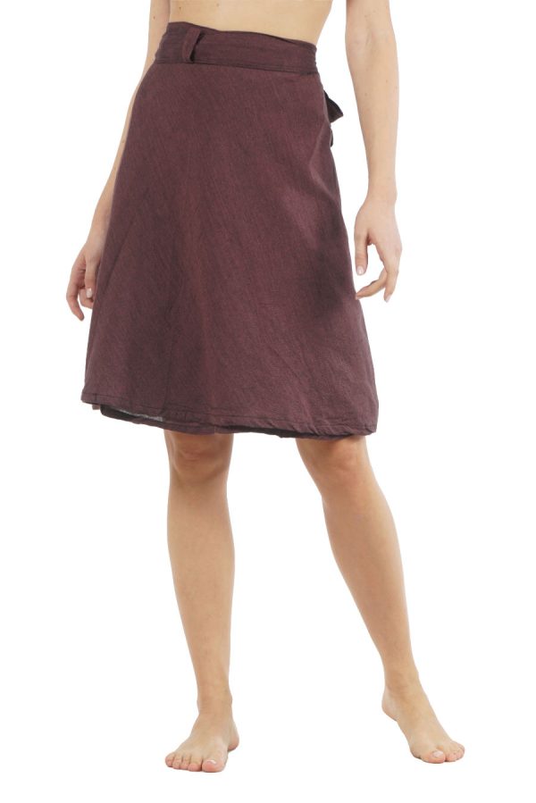 medi - wrap skirt - brown