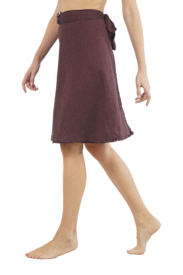 medi - wrap skirt - brown