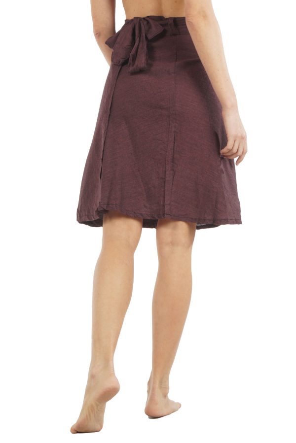 medi - wrap skirt - brown