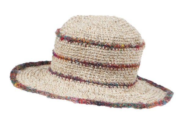 hemp - cotton - hat - silk stripeshemp - cotton - hat - silk stripes