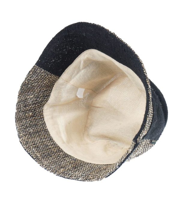 hemp bucket hat μαύρο