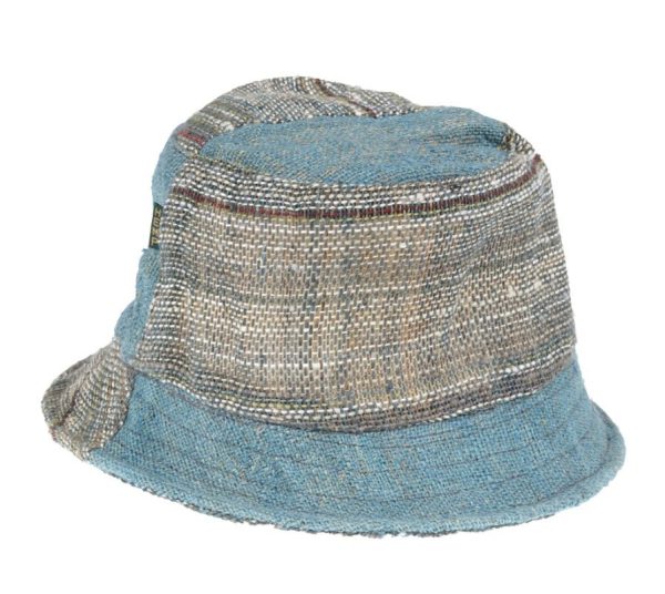 hemp bucket hat γαλάζιο