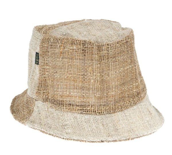 hemp bucket hat εκρού - μπεζ