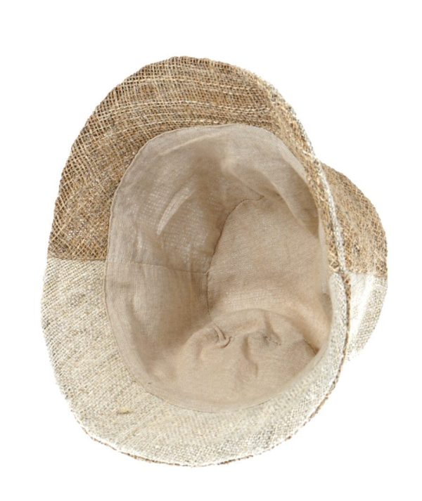 hemp bucket hat εκρού - μπεζ