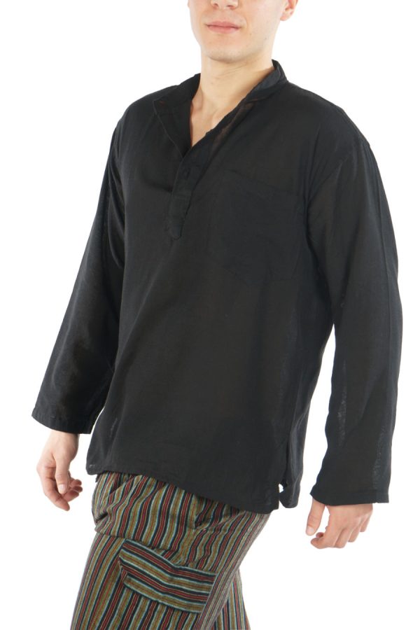 cotton shirt - black