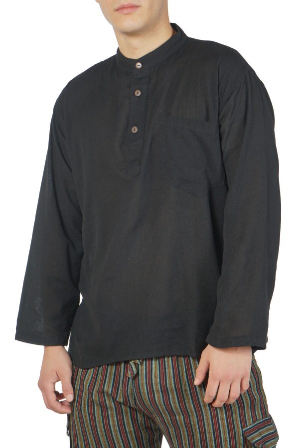 cotton shirt - blackcotton shirt - black