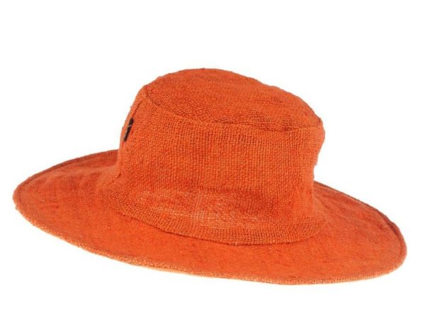 safari hemp hat - orange