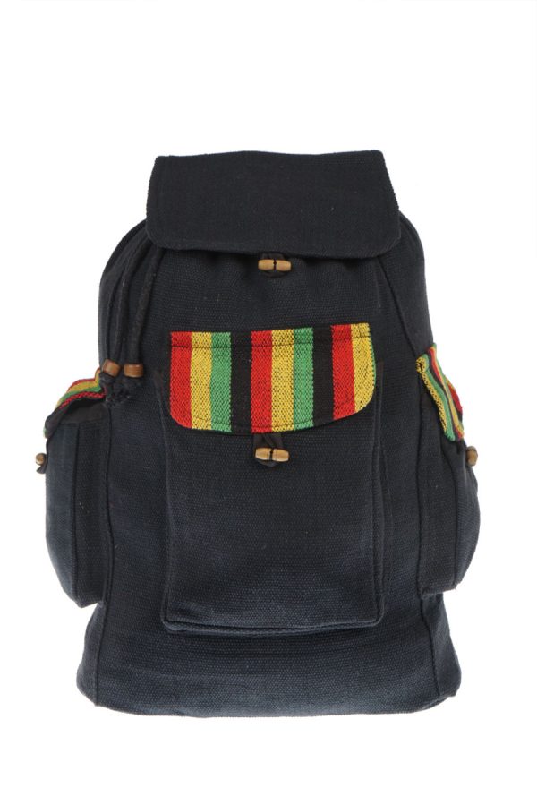 black - rasta - backpackrasta back pack