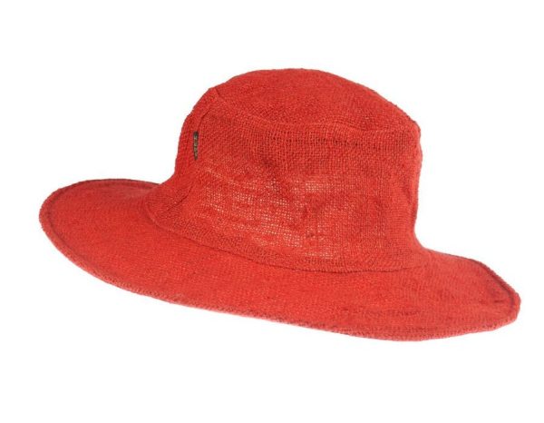 safari hemp hat - κόκκινο