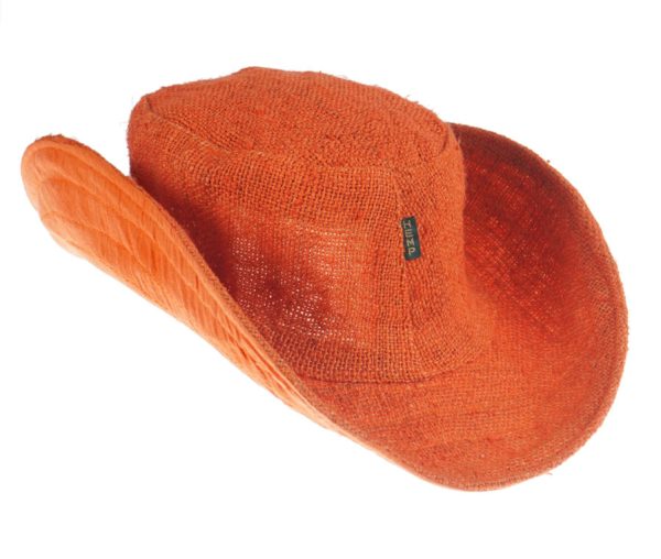 safari hemp hat - orange