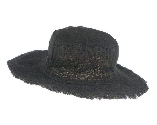 fisherman hemp hat black