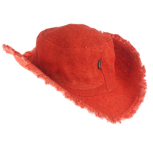 fisherman hemp hat red