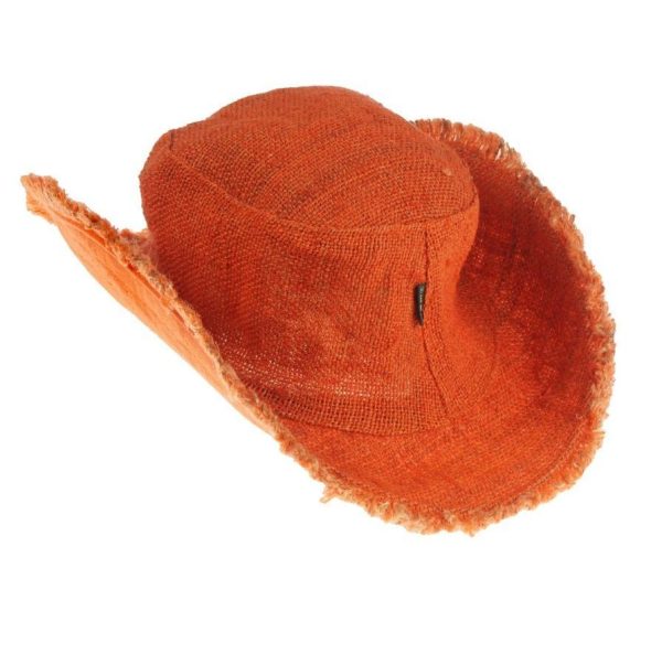 fisherman hemp hat orange